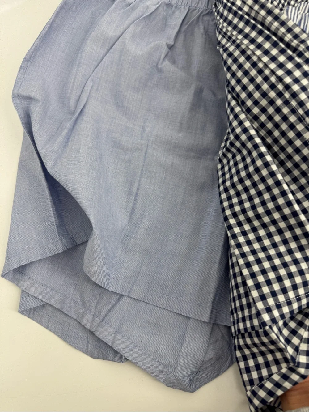 NWT J. Crew Woven Boxers Three-Pack Mixed Blue Cotton Soft Mens Size XL